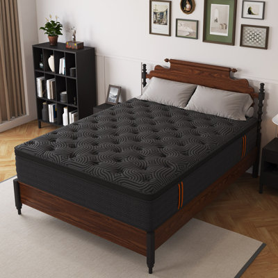 Matelas hybride mi-ferme 12 po en mousse viscoélastique imprégnée de gel et à mémoire de forme