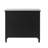 Anaye Wood Handmade 2 Drawers and 2 Door Black Cabinet with Rattan Front