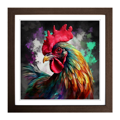 Rooster Digital - Framed Print