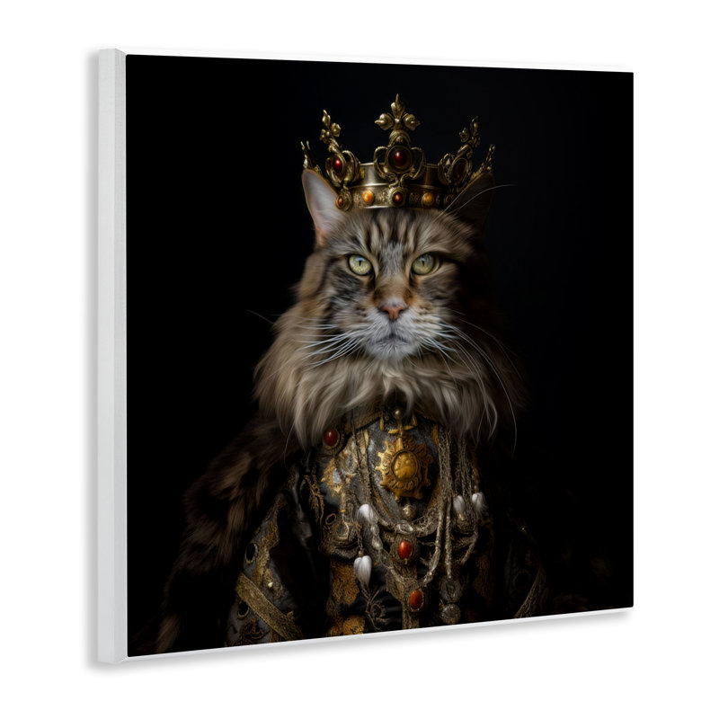 Plaque murale «Purrfectly Proper Cat» par Kelley Parker