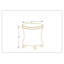 Repose-pieds rond 17 po-423640124