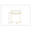 Repose-pieds rond 17 po-423640127