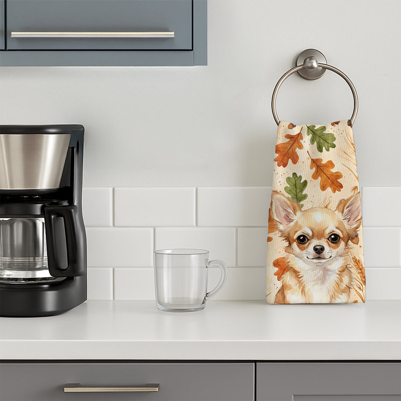 Serviette de cuisine tricolore Sheltie, Fawn Chihuahua