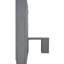 Grand lit gris avec fixation murale, bureau, peu encombrant, capacité de 600 lb, gris, support de poids réglable