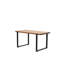 Table basse rustique en noyer massif, 99 cm (39 po), idéale pour les salons modernes. Dimensions : 96,5 cm x 53 cm (37,98 po x 20,92 po).