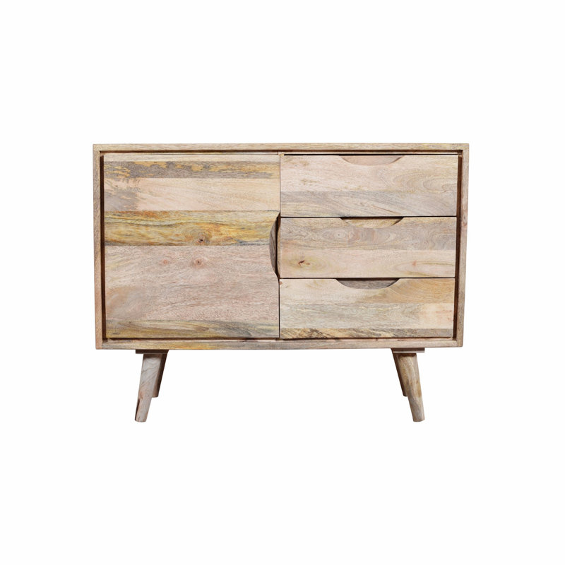 Gaspard Solid Wood 3 - Drawer Accent Chest