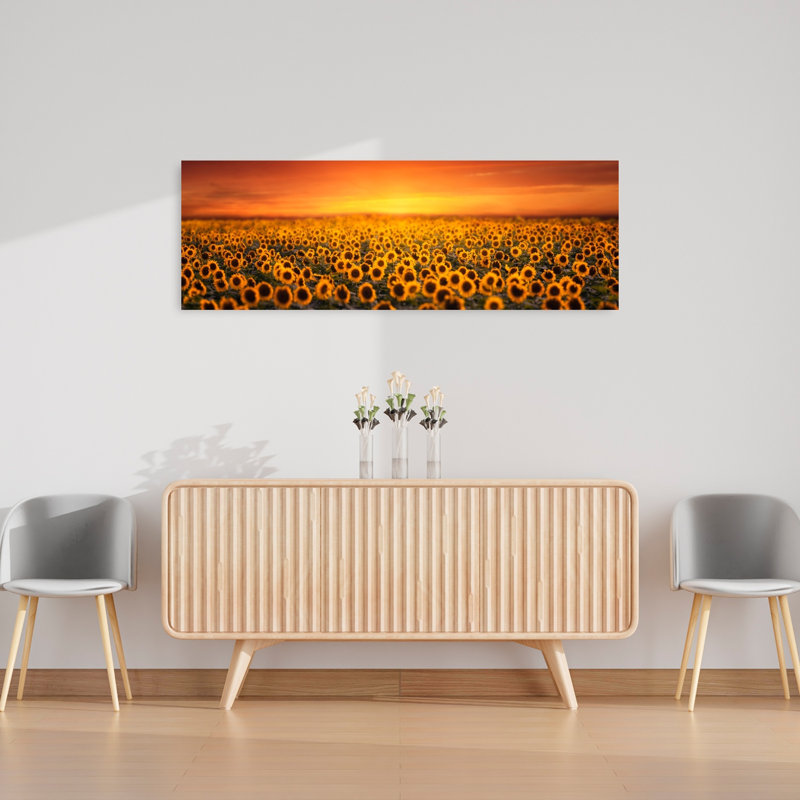 «Golden Sunflower», art dramatique paisible et paisible, H 48 po x l 16 po