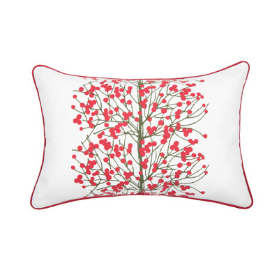  Berries Tree Printed Throw Pillow