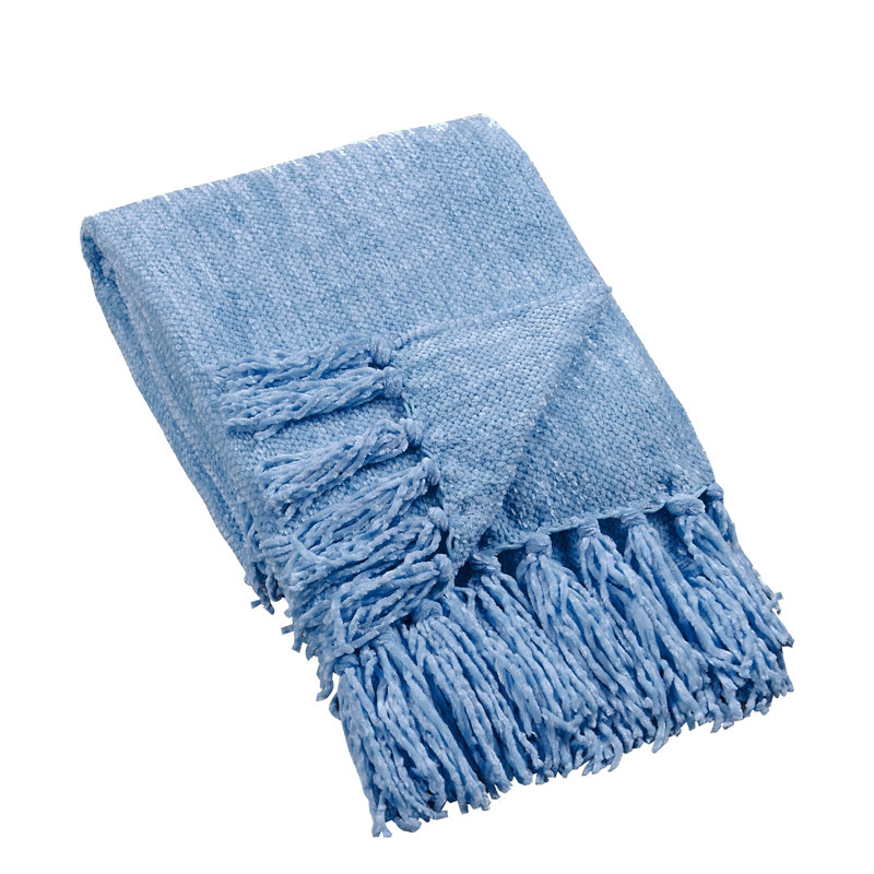 Knitted Throw Blanket, Niagara, 203.2cm L x 152.4cm W