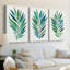 Palm Frond Flow I - Toile tendue avec châssis sur mesure - 3 pièces-897622701-897622352