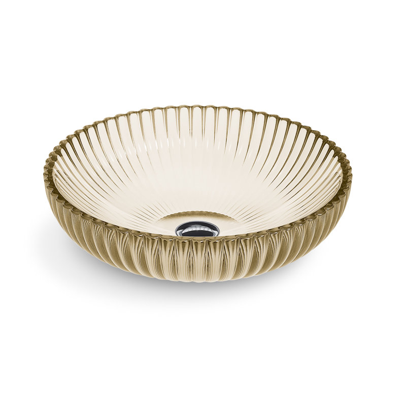 Lavabo pour salle de bain Salute, Bois de santal translucide