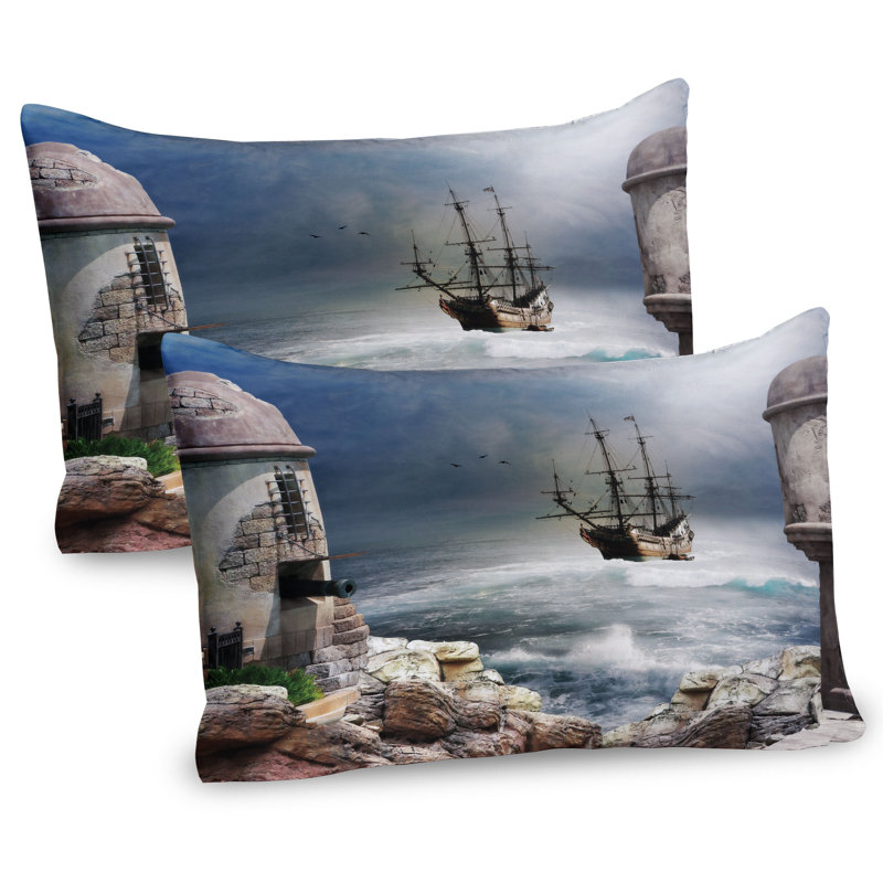 Ensemble de 2 taies décoratives Ambesonne Ocean, H 20 po x l 30 po