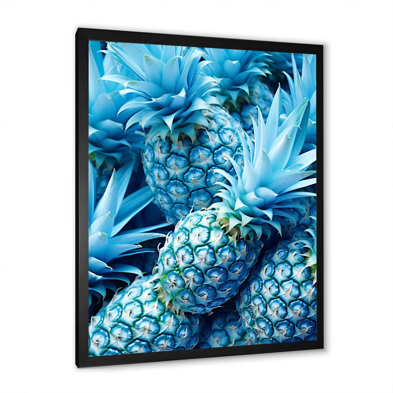 «Juice Pineapple Bliss V», reproduction sur toile, H 20 po x l 12 po x P 1 po, Cadre photo noir