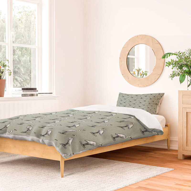Ensemble de housse de couette Little Arrow Design Co, Blanc, Twin XL Duvet Cover + 1 Sham