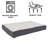 PETMAKER Orthopedic Dog Bed - 2-Layer Memory Foam Dog Bed with Removable Sherpa Cover, Gray Bed and Blue Plaid Cover-69346024