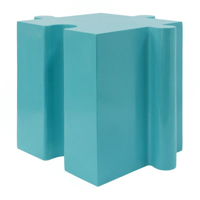Puzzle Art Side Table, Modular Convex Edge MGO Table - Buy Singles Or Combine For Custom Layouts,  Indoor & Outdoor