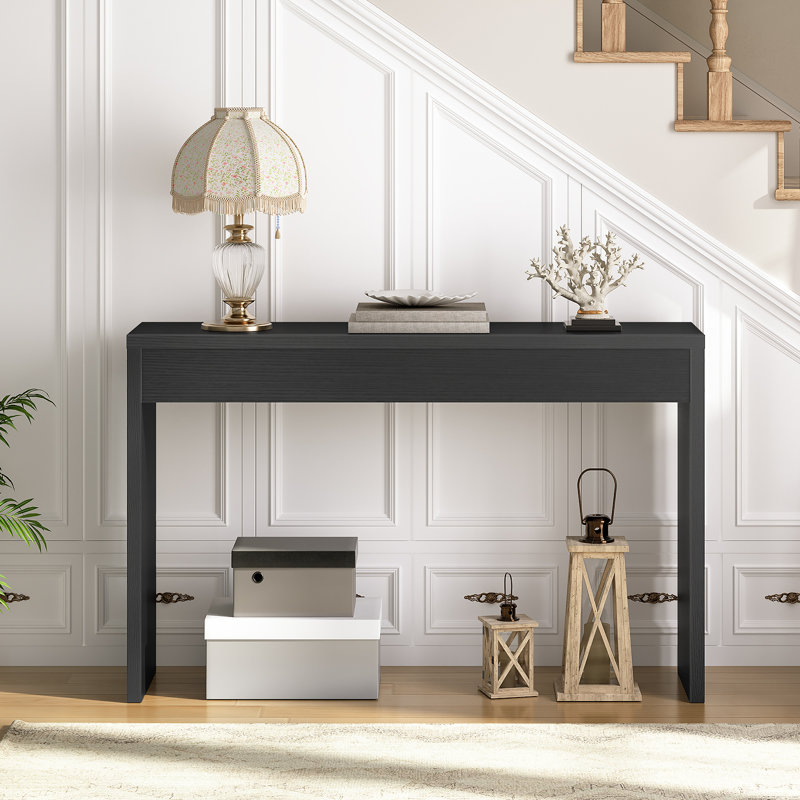 Console de couloir Nooriyah, Noir,  H 31,5 po x l 47,2 po x P 11,8 po
