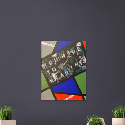 «You Have to Read This» par Anginette - peinture sur toile tendue