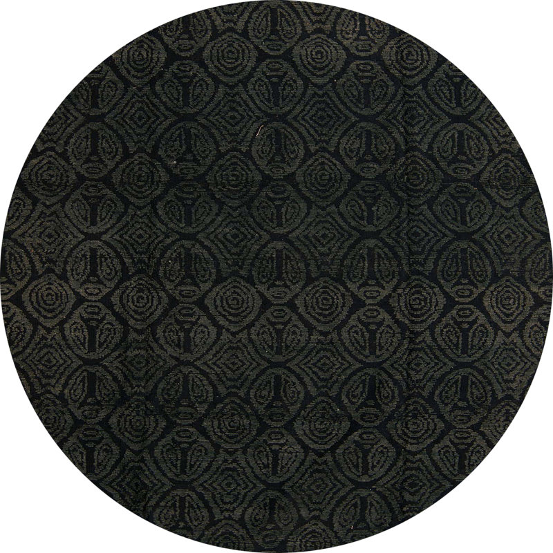 Abstract Indoor Rug, Round 4'
