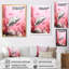 Rampe de poissons monochrome rose et blanche-866067136-866067195