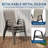 Stackable Patio Dining Chairs Set of 6 – Outdoor All-Weather Textilene Chairs with Armrests, Lightweight, High Back, for Deck, Garden, Poolside, Balcony – Spray Plastic & Brown 2x1 Textilene, 6 Pieces-269180178