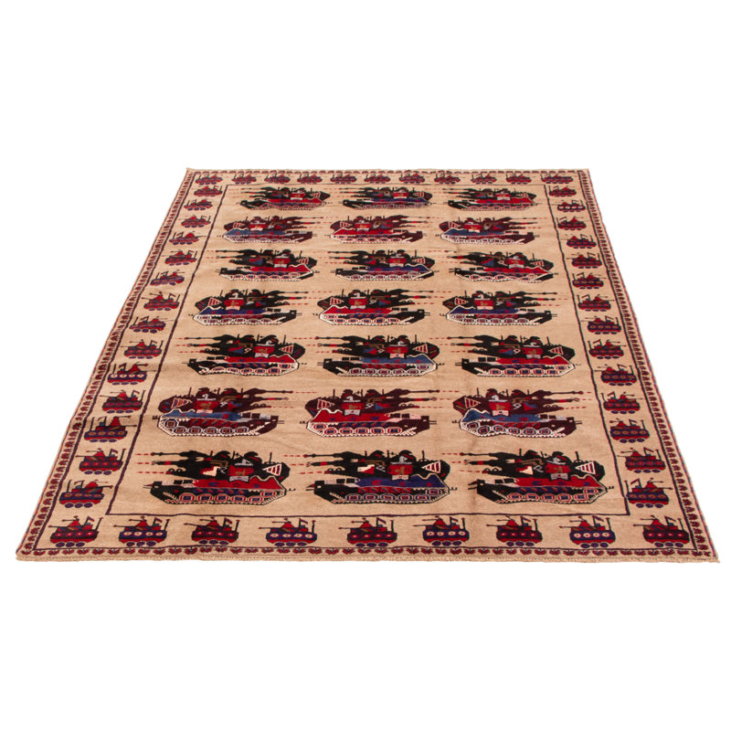 Tapis brun clair Isolde 6 pi 7 po x 9 pi 5 po