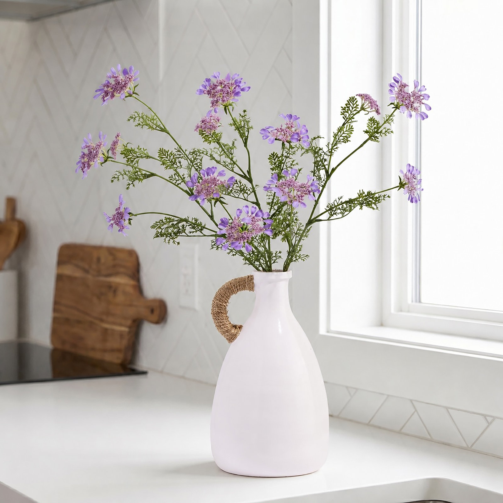 Field Yarrow Stems, Purple