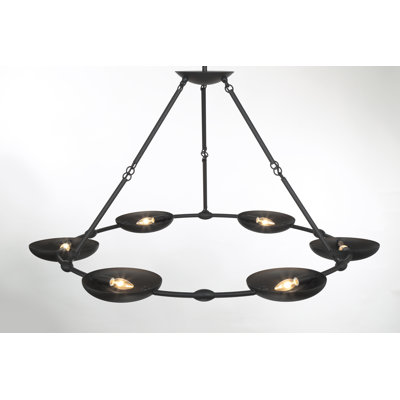 George Kovacs Undertas 6 Light Chandelier In Textured