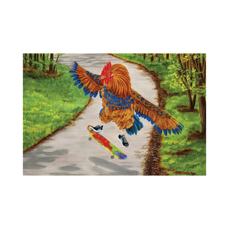 Chick Flip by Laura Curtin - Wrapped Canvas Gallery-Wrapped Canvas Giclée, 66.04 cm H x 45.72 cm W x 1.91 cm D