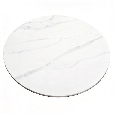 Plateau de table rond fritté 35,5 po seulement, assorti à une base de table variée