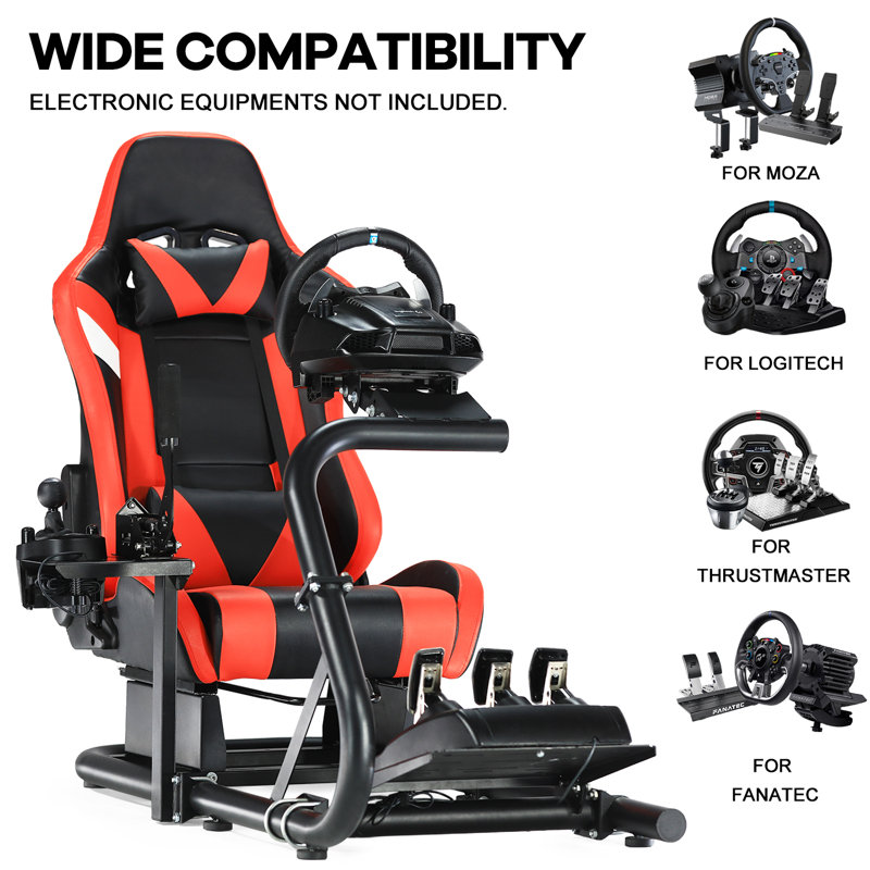 Fauteuil de jeu et de course ergonomique avec haut-parleurs intégrés Inbox Zero