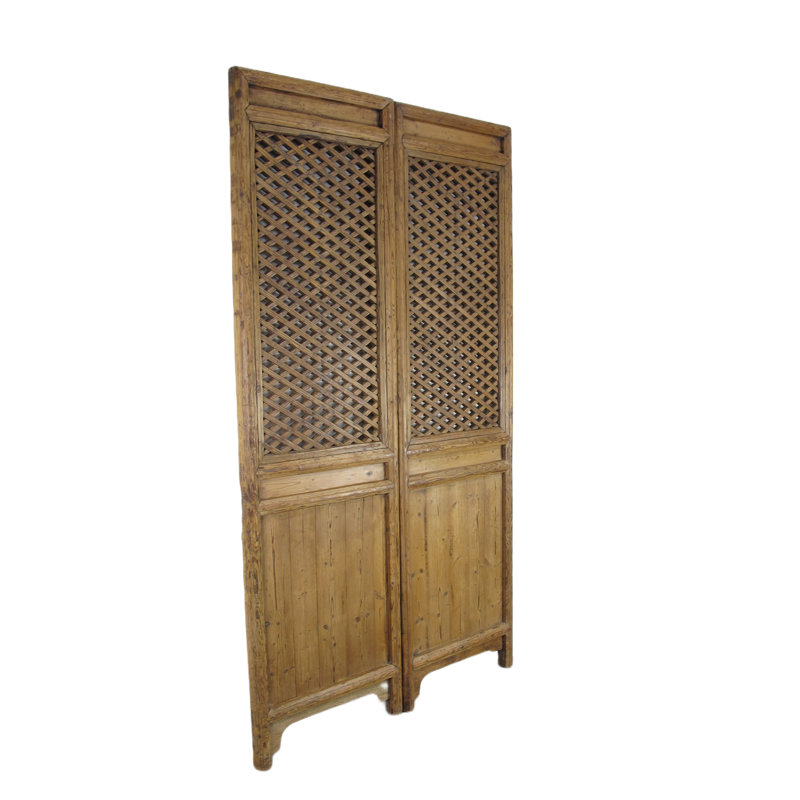 Unfinished Pine Double Sliding Screen Doors