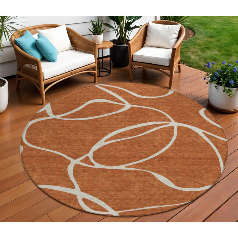 Tapis rond rond 8 po