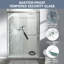 44 à 48 po X P 72 po H Double porte de douche coulissante semi-sans cadre avec verre trempé 1/4 po en nickel brossé | Gift Idea-124319230