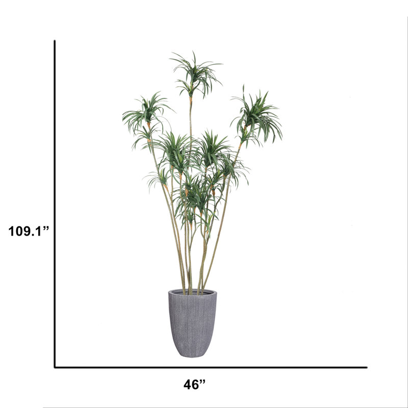 Arbre de dragon artificiel en pot 109,1 "
