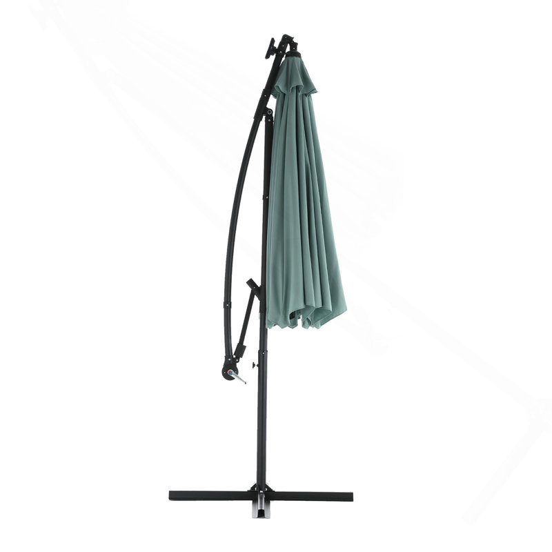 Parasol de marché à DEL 10 pi (vert clair) (sans base), Vert clair