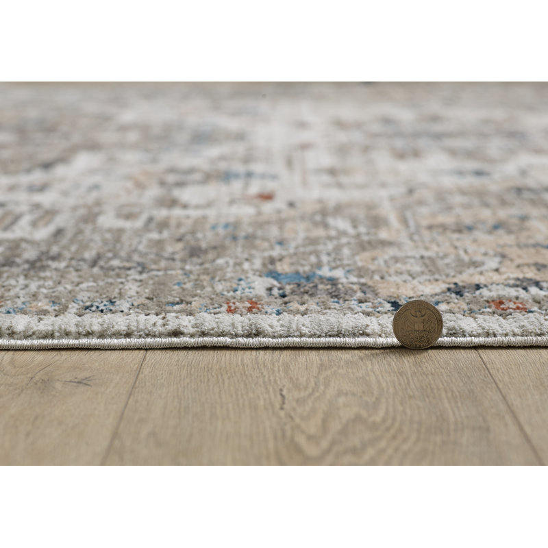 Karina Ivory Rectangular Synthetic Area Rug 8'10"x13'2"