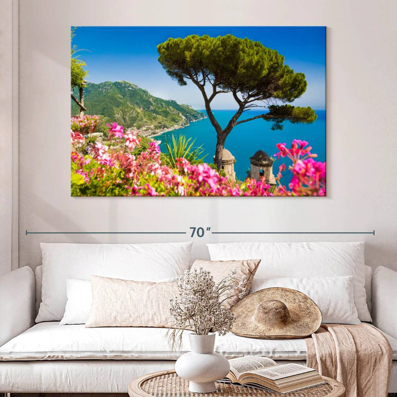 Gillard Scene At Amalfi Coast, 34" H x 51" W