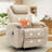 Recliner Chair,Recliner With Heat And Massage, 360°Swivel Recliners, Rocker Recliner With Cup Holders And Side Pockets-2027358179