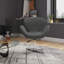 Chaise ballon rembourrée en métal Raspberry Modern-1094482881