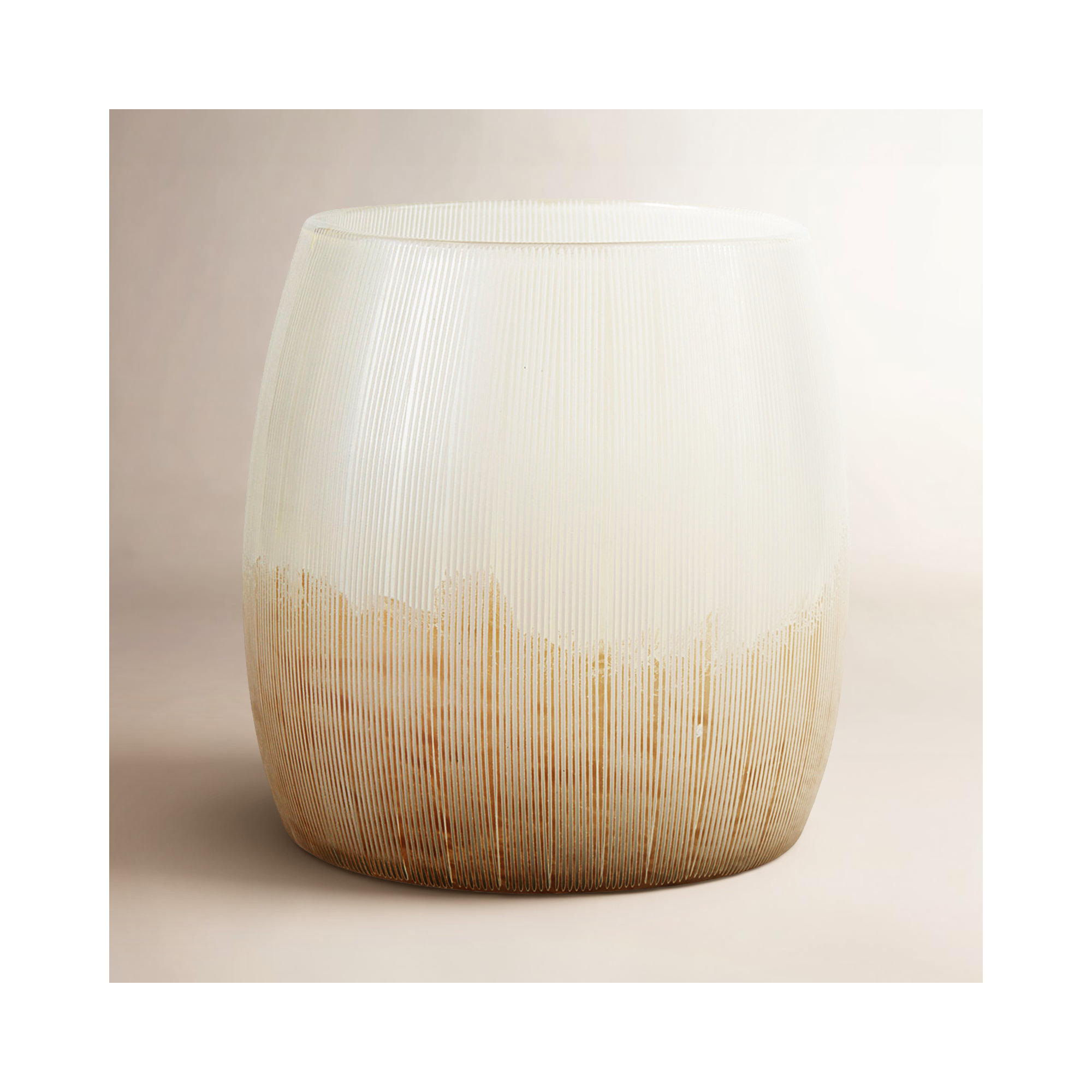 Rolf Glass Table Vase, 6.8" H x 7.3" W x 7.3" D