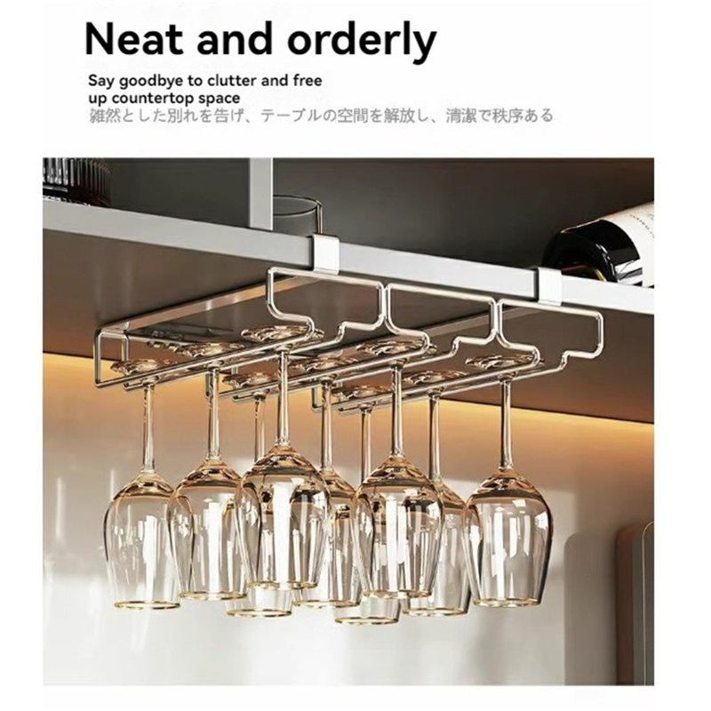 Support à verres à vin Donnitta, H 2,95 po x l 11,22 po x P 10,55 po