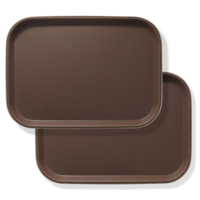 10" x 14" Rectangular Non-Skid Serving Trays, NSF Certified