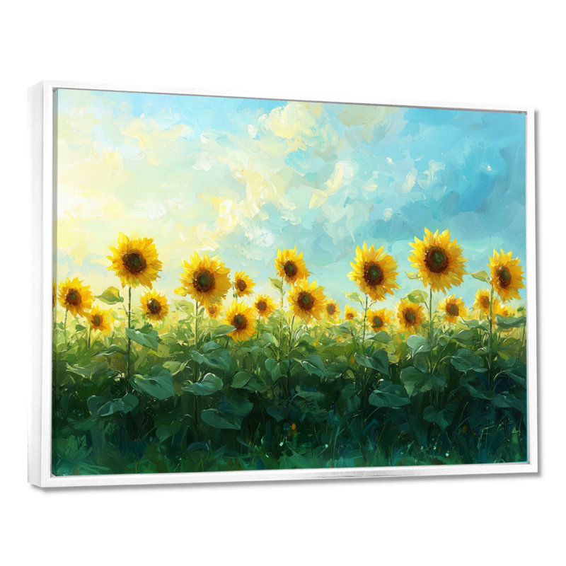 Drawhorn - Floral Wall Art, H 30 po x l 40 po, Blanc, Avec cadre