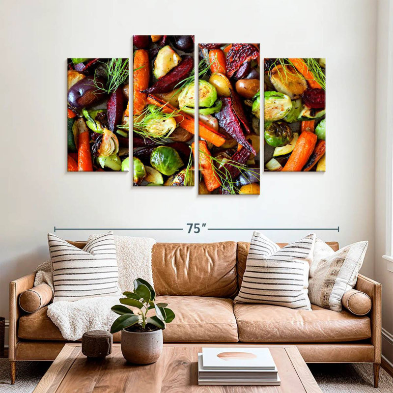 Légumes d'automne rôtis Yarlin, H 42 po x l 68 po