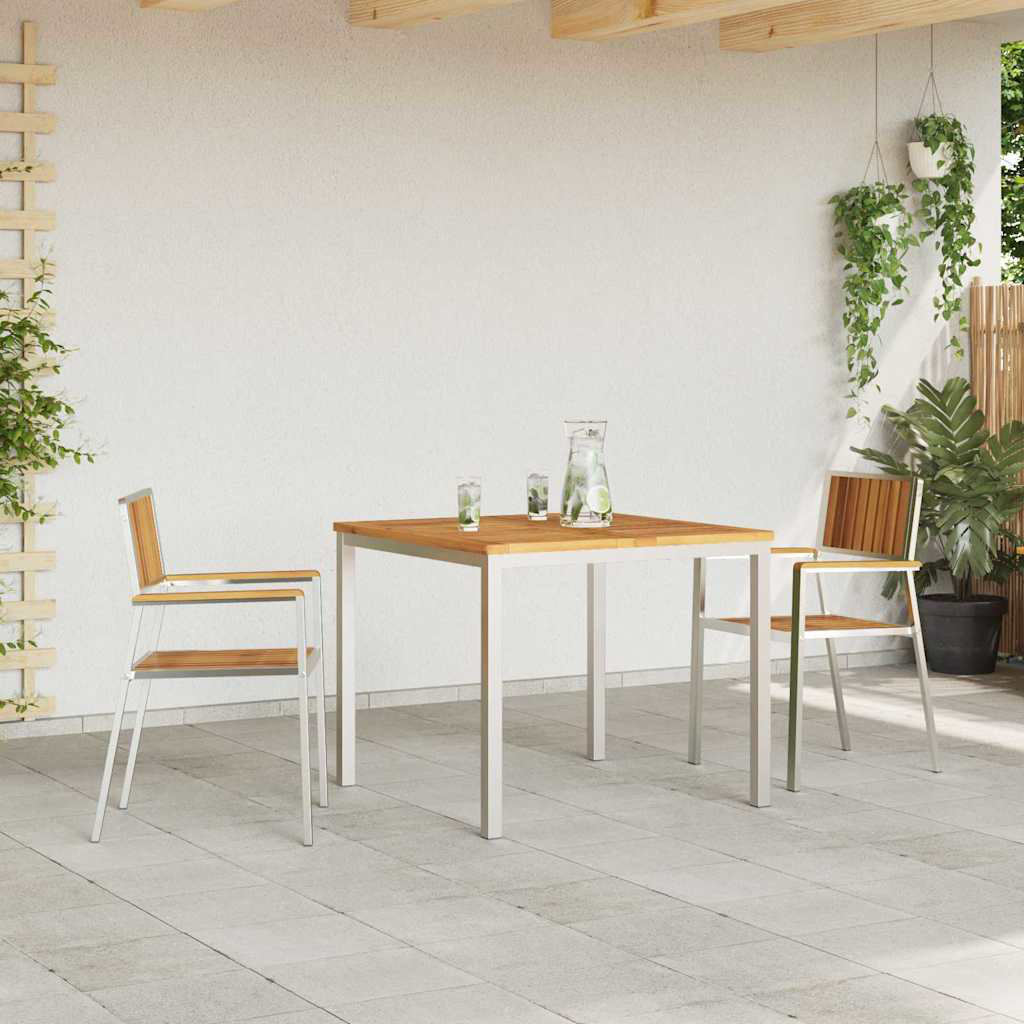 Square 3 - Piece 2 - Person 90Cm L Outdoor Table Set