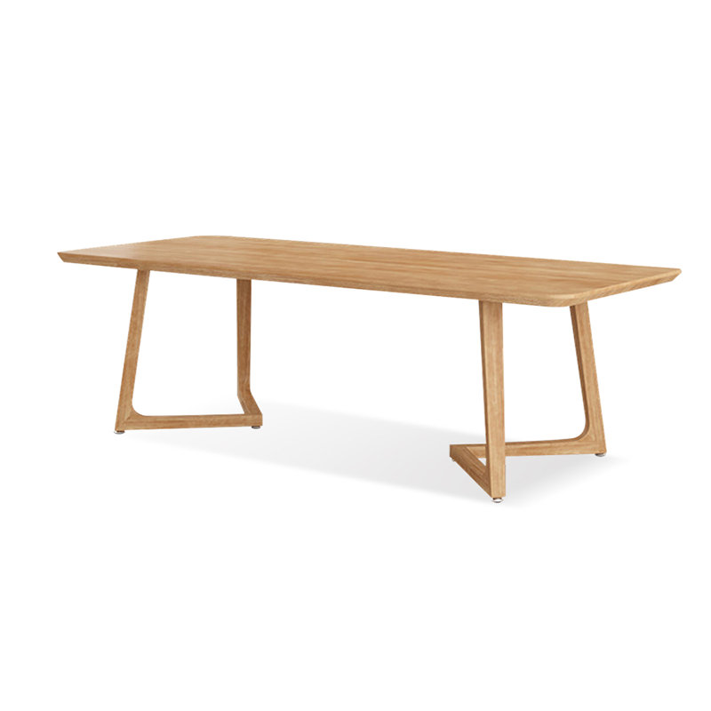 Table de salle à manger Burlywood, H 29,53 po x L 78,74 po x l 31,5 po