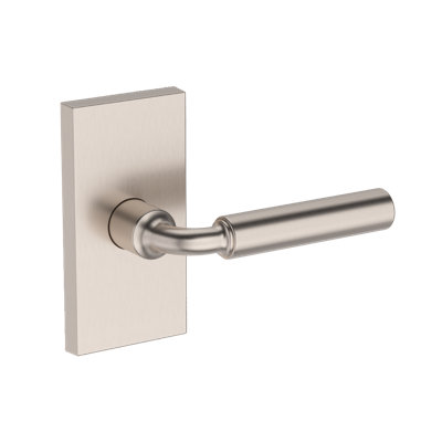 La Conner Half Dummy Lever with Contemporary 5in Rose in Polished Chrome