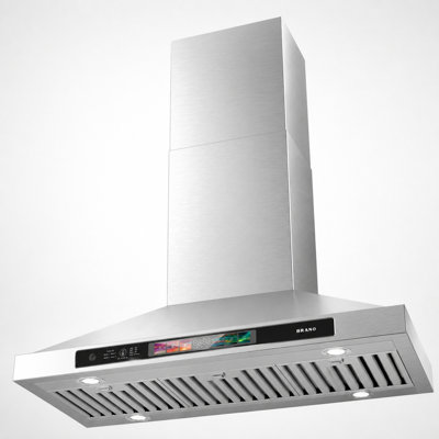 Hotte murale convertible 36 pouces en acier inoxydable avec filtres à charbon 36 pi³ BRano