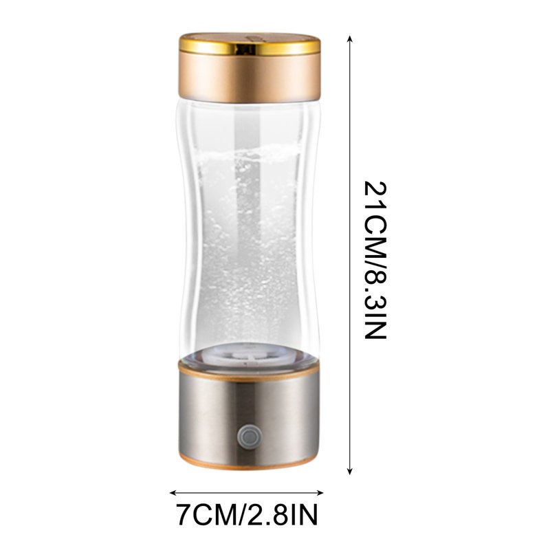 Générateur d'eau portative à eau avec bouteille à eau et technologie rechargeable PED et Pem, Gold